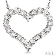 ASHI Heart Shape Diamond Pendant 93762PPFHNKWG