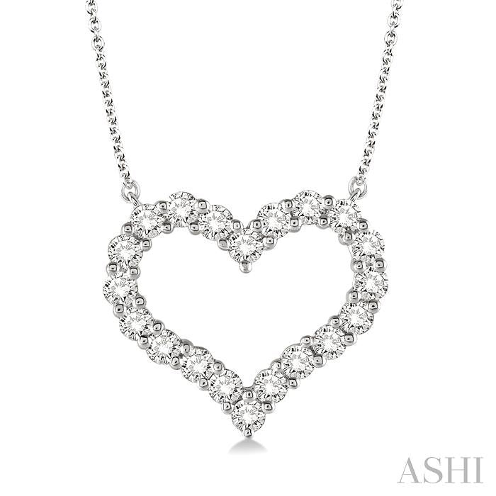 ASHI Heart Shape Diamond Pendant 93763PPFHNKWG