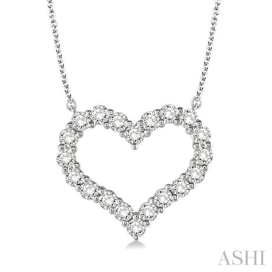ASHI Heart Shape Diamond Pendant 93763PPFHNKWG