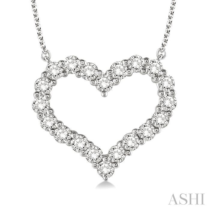 ASHI Heart Shape Diamond Pendant 93763PPFHNKWG