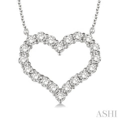 ASHI Heart Shape Diamond Pendant 93763PPFHNKWG