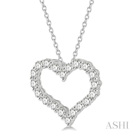 ASHI Heart Shape Diamond Fashion Pendant 94050PPFHPDWG-1.50