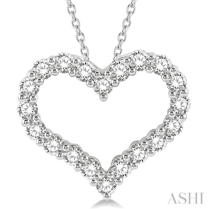 ASHI Heart Shape Diamond Fashion Pendant 94050PPFHPDWG-1.50