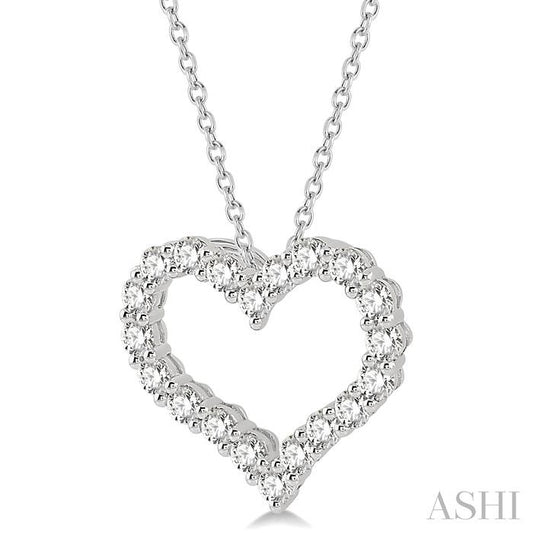 ASHI Heart Shape Diamond Fashion Pendant 94050PPFHPDWG-2.00