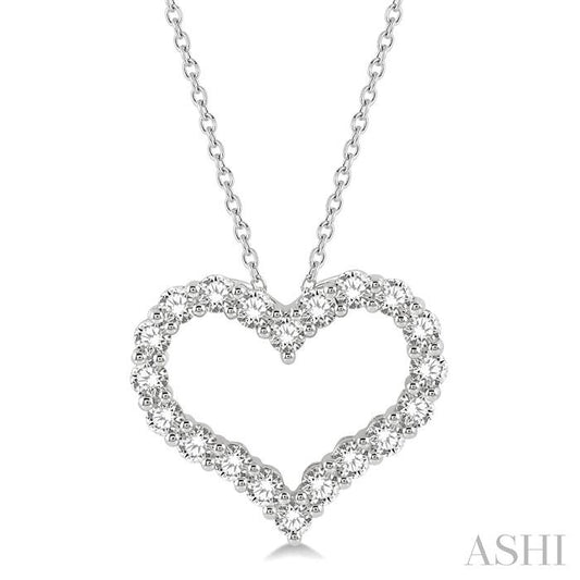ASHI Heart Shape Diamond Fashion Pendant 94050PPFHPDWG-2.00