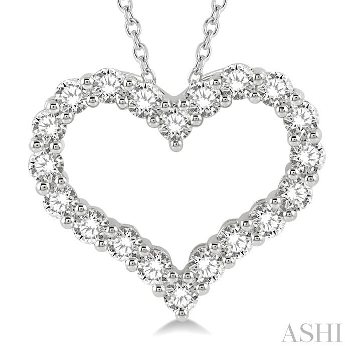 ASHI Heart Shape Diamond Fashion Pendant 94050PPFHPDWG-2.00