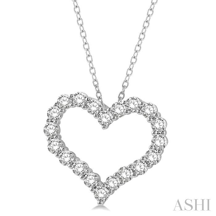 ASHI Heart Shape Diamond Fashion Pendant 94050PPFHPDWG-3.00