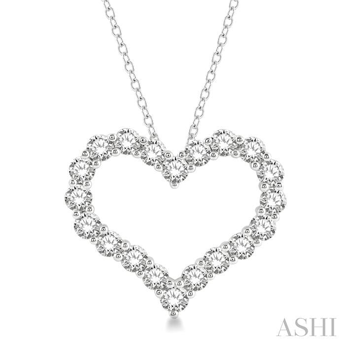 ASHI Heart Shape Diamond Fashion Pendant 94050PPFHPDWG-3.00
