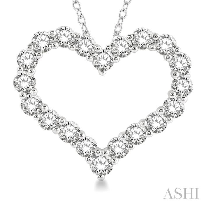 ASHI Heart Shape Diamond Fashion Pendant 94050PPFHPDWG-3.00