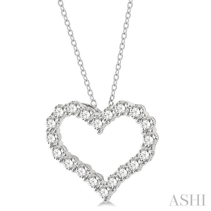 ASHI Heart Shape Diamond Fashion Pendant 94050PPFHPDWG-4.00