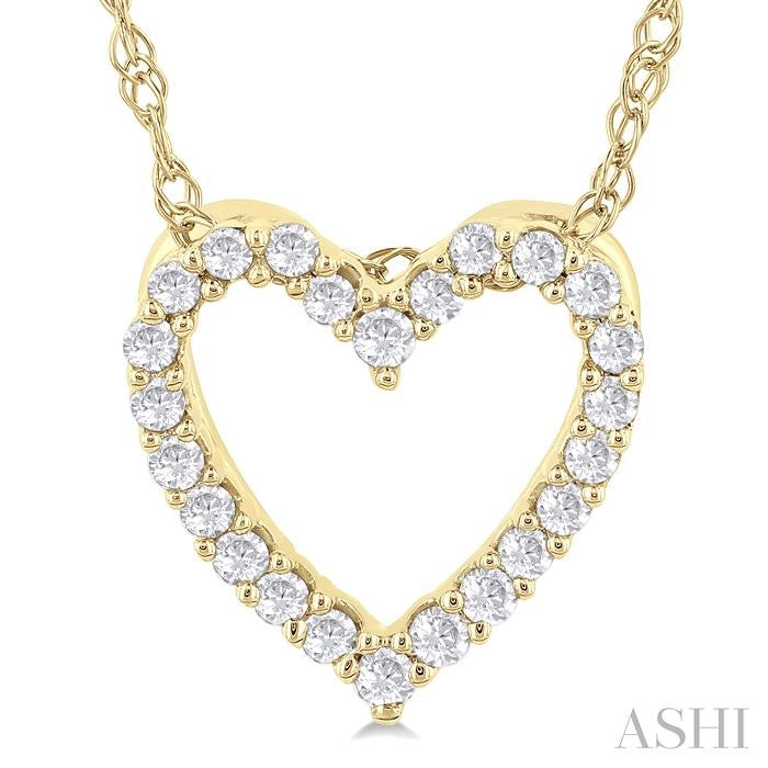 ASHI Heart Shape Diamond Fashion Pendant 94058PPTSPDYG
