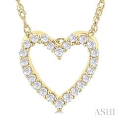 ASHI Heart Shape Diamond Fashion Pendant 94058PPTSPDYG