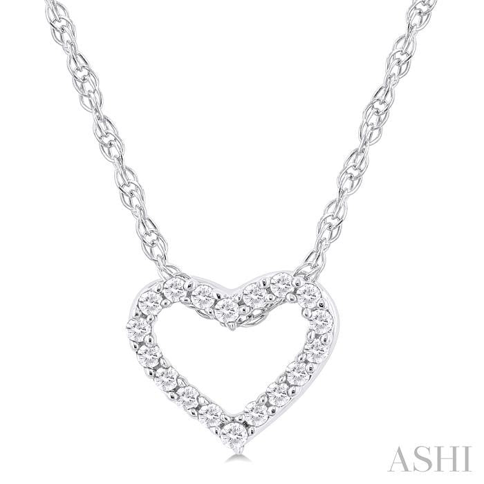 ASHI Heart Shape Diamond Fashion Pendant 94059PPTSPDWG