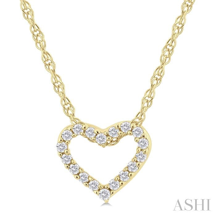 ASHI Heart Shape Diamond Fashion Pendant 94059PPTSPDYG