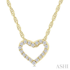 ASHI Heart Shape Diamond Fashion Pendant 94059PPTSPDYG