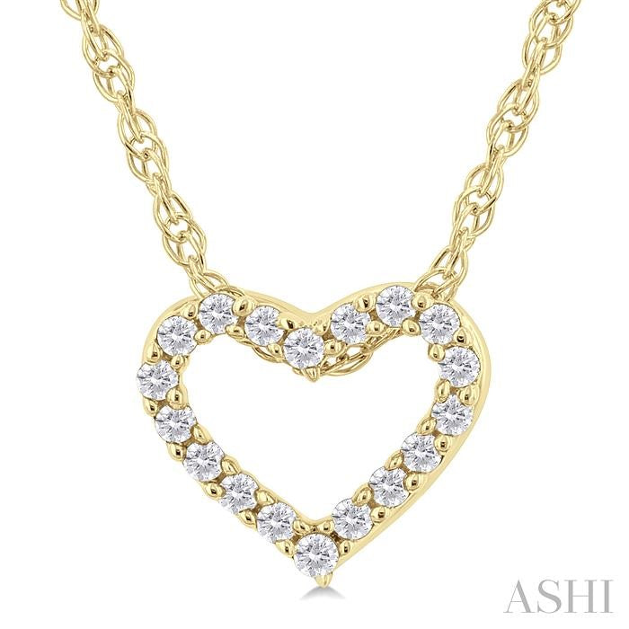 ASHI Heart Shape Diamond Fashion Pendant 94059PPTSPDYG