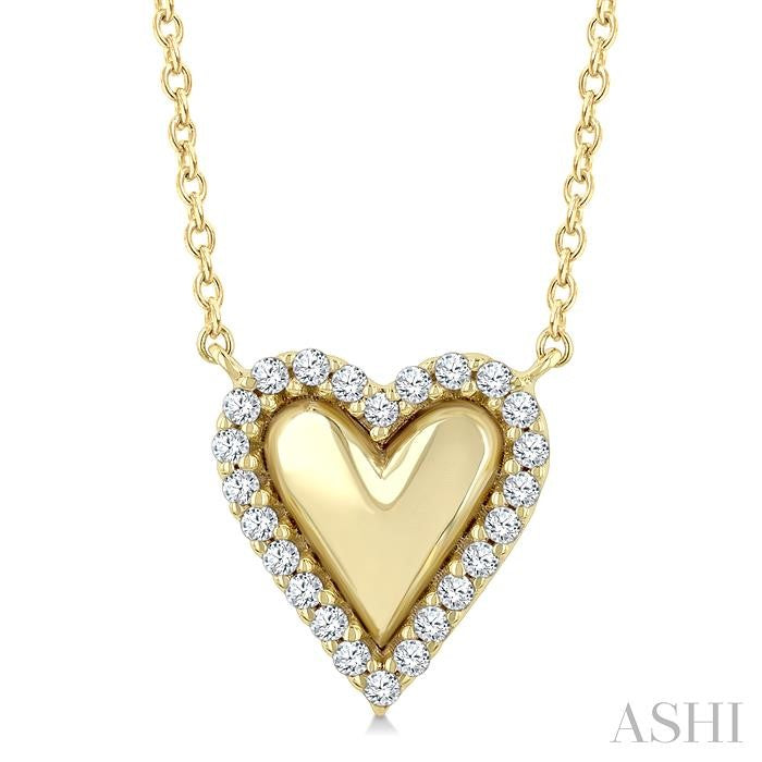 ASHI Petite Heart Diamond Fashion Pendant 94278PPTSPDYG