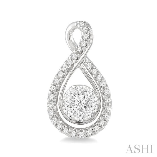 ASHI Round Shape Lovebright Diamond Earrings 94903PPFGERWG