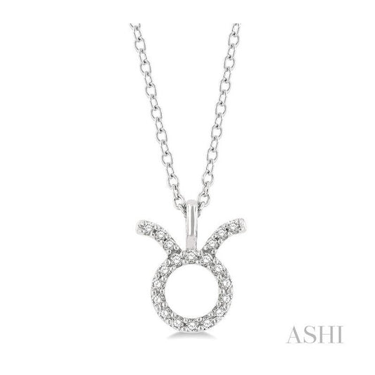ASHI Taurus Zodiac Diamond Pendant 635Y9PPTSPDWG-TAUR