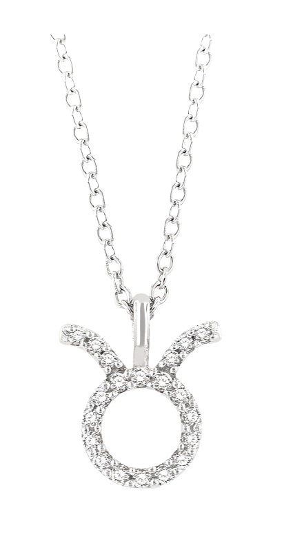 Parkplace Jewelers Taurus Zodiac Diamond Pendant 635Y9PPTSPDWG-TAUR