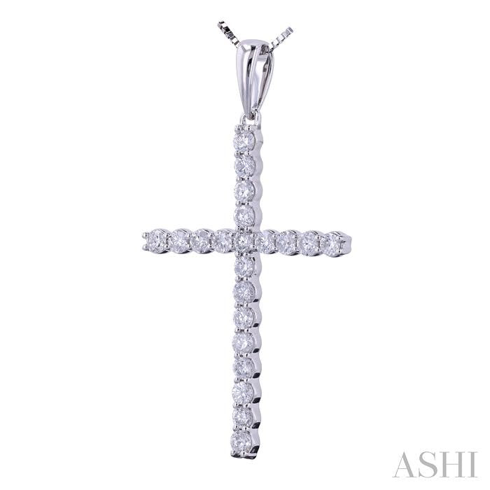 ASHI Cross Diamond Fashion Pendant 951D3PPFGPDWG