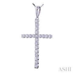 ASHI Cross Diamond Fashion Pendant 951D3PPFGPDWG