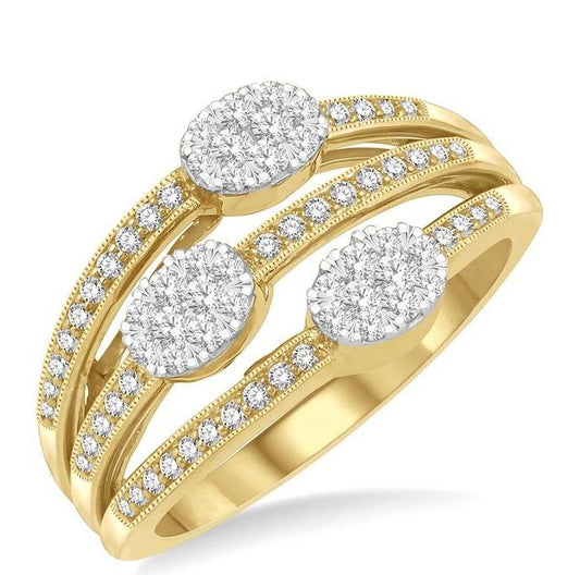 Parkplace Jewelers Oval Shape Lovebright Diamond Fashion Ring 362N4PPFHYW