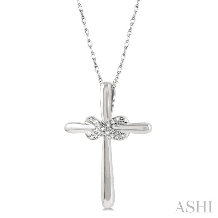 ASHI Infinity Cross Petite Diamond Fashion Pendant 957B9PPTSPDWG