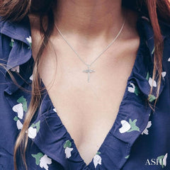 ASHI Infinity Cross Petite Diamond Fashion Pendant 957B9PPTSPDWG