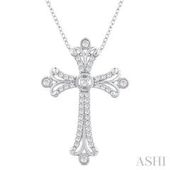 ASHI Cross Diamond Fashion Pendant 958C5PPFGPDWG