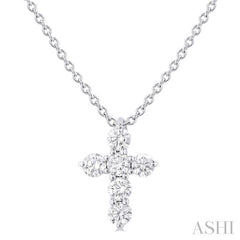 ASHI 6 Stone Cross Diamond Fashion Pendant 960C6PPFHPDWG