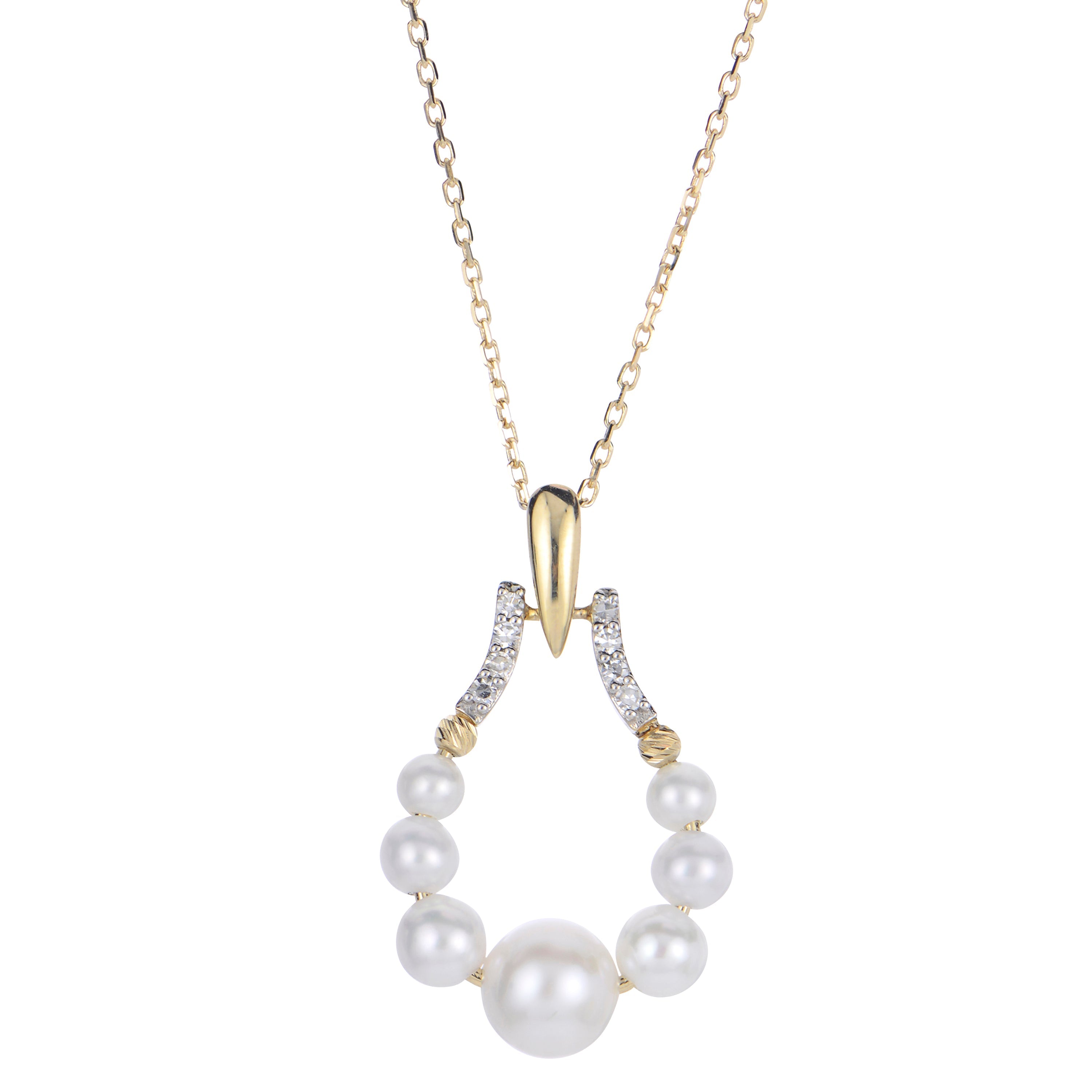 Parkplace Pearls 14KT Yellow Gold Freshwater Pearl Necklace 961521/FWAA