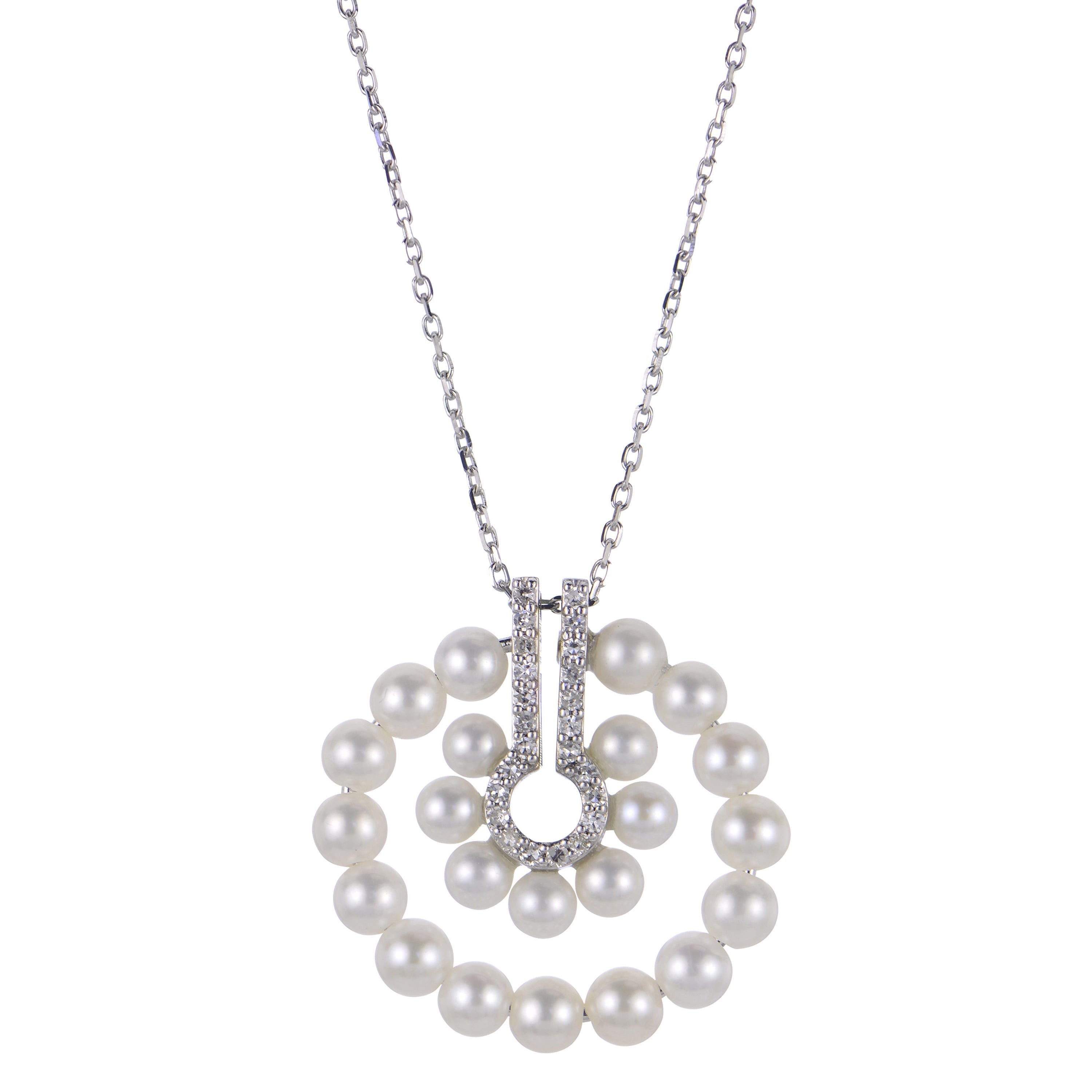Parkplace Pearls 14KT White Gold Freshwater Pearl Necklace 961938/FWWHAA