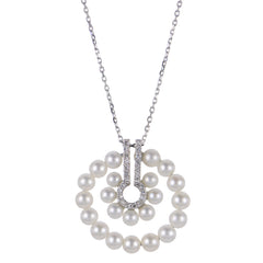 Parkplace Pearls 14KT White Gold Freshwater Pearl Necklace 961938/FWWHAA