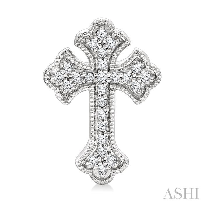ASHI Cross Petite Diamond Fashion Earrings 961D8PPTGERWG
