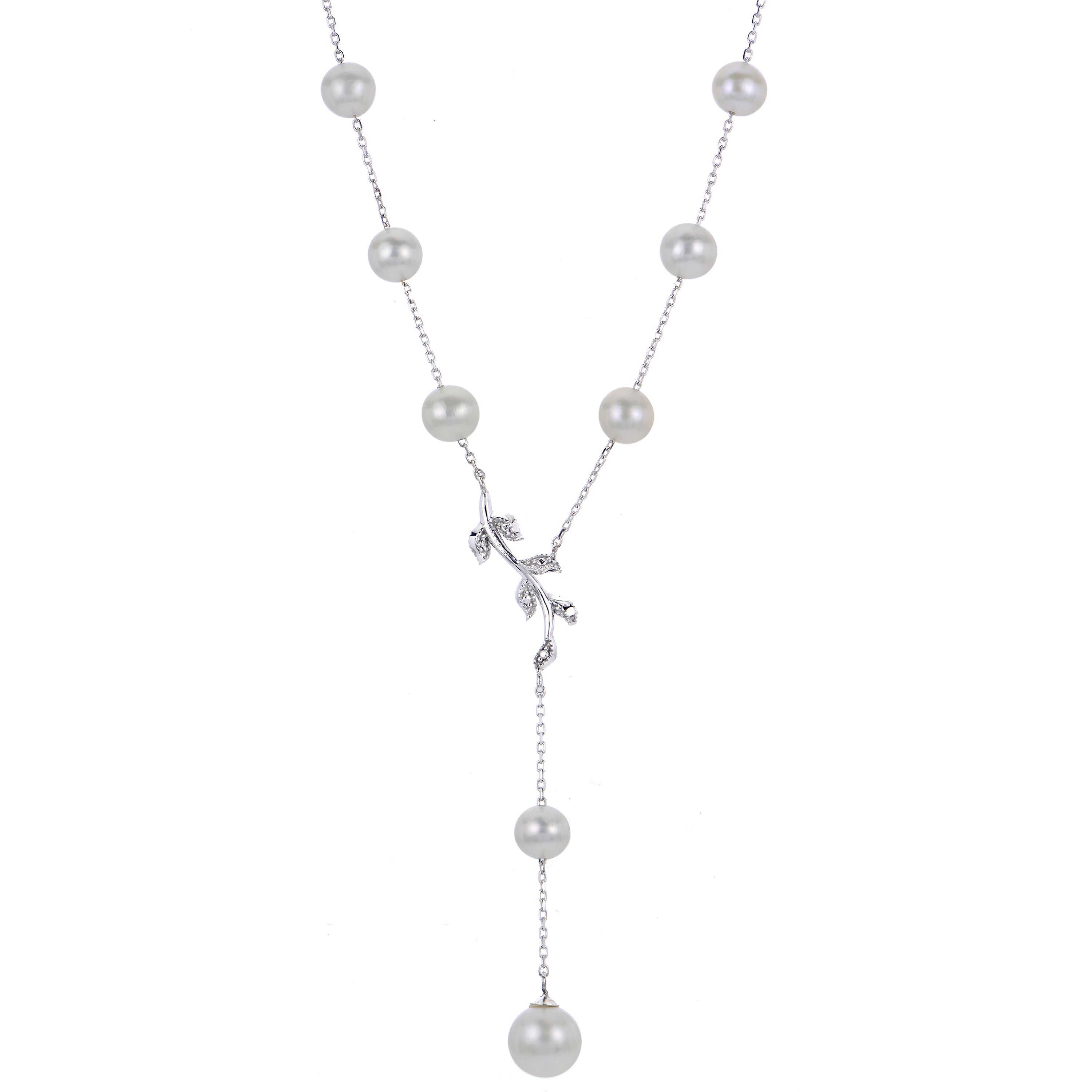 Parkplace Pearls 14KT White Gold Freshwater Pearl Necklace 962092/FWAA