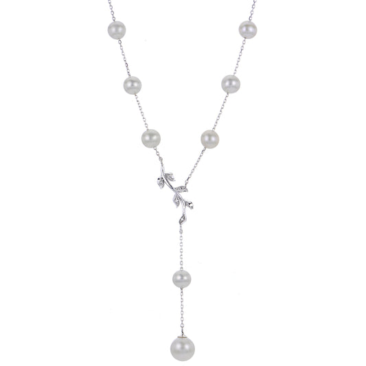 Parkplace Pearls 14KT White Gold Freshwater Pearl Necklace 962092/FWAA