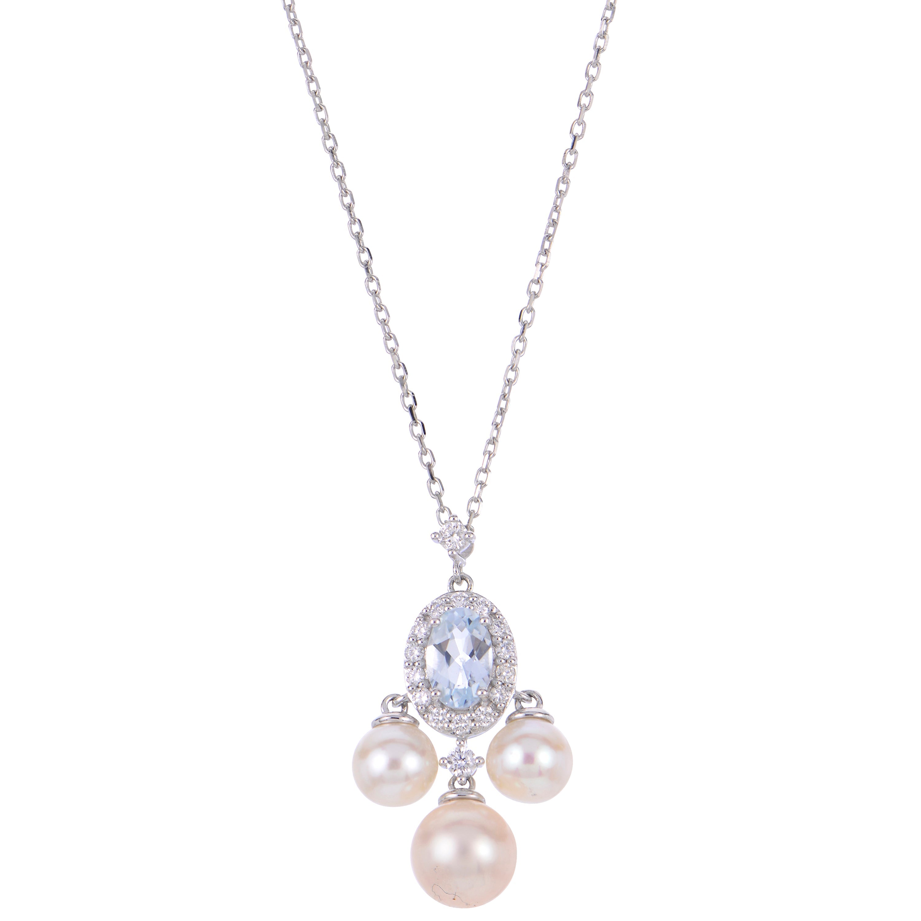 Parkplace Pearls 14KT White Gold Freshwater Pearl Necklace 962156/FWAA-AQ
