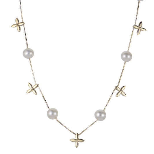 Parkplace Pearls 14KT Yellow Gold Freshwater Pearl Necklace 962217/FWAA