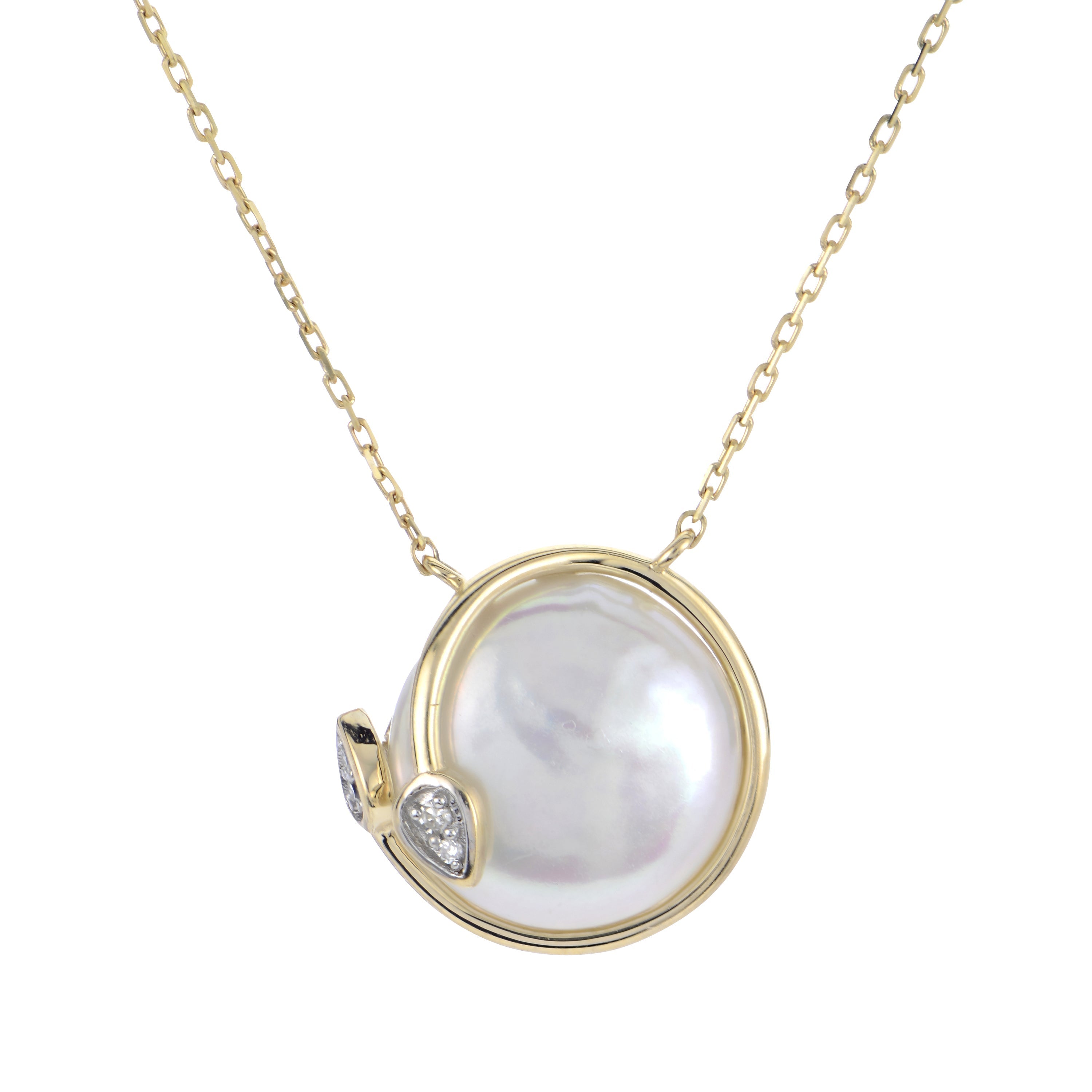 Parkplace Pearls 14KT Yellow Gold Freshwater Coin Pearl Necklace 962595/FW