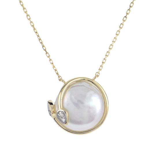 Parkplace Pearls 14KT Yellow Gold Freshwater Coin Pearl Necklace 962595/FW
