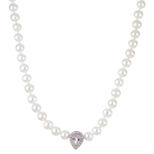 Parkplace Pearls 14KT Rose Gold Freshwater Pearl Necklace 962786/RG-AA