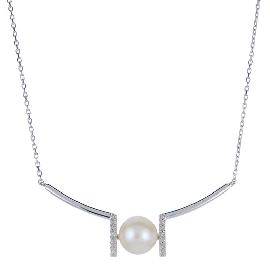 Parkplace Pearls 14KT White Gold Freshwater Pearl Necklace 962922/FWWH-AA