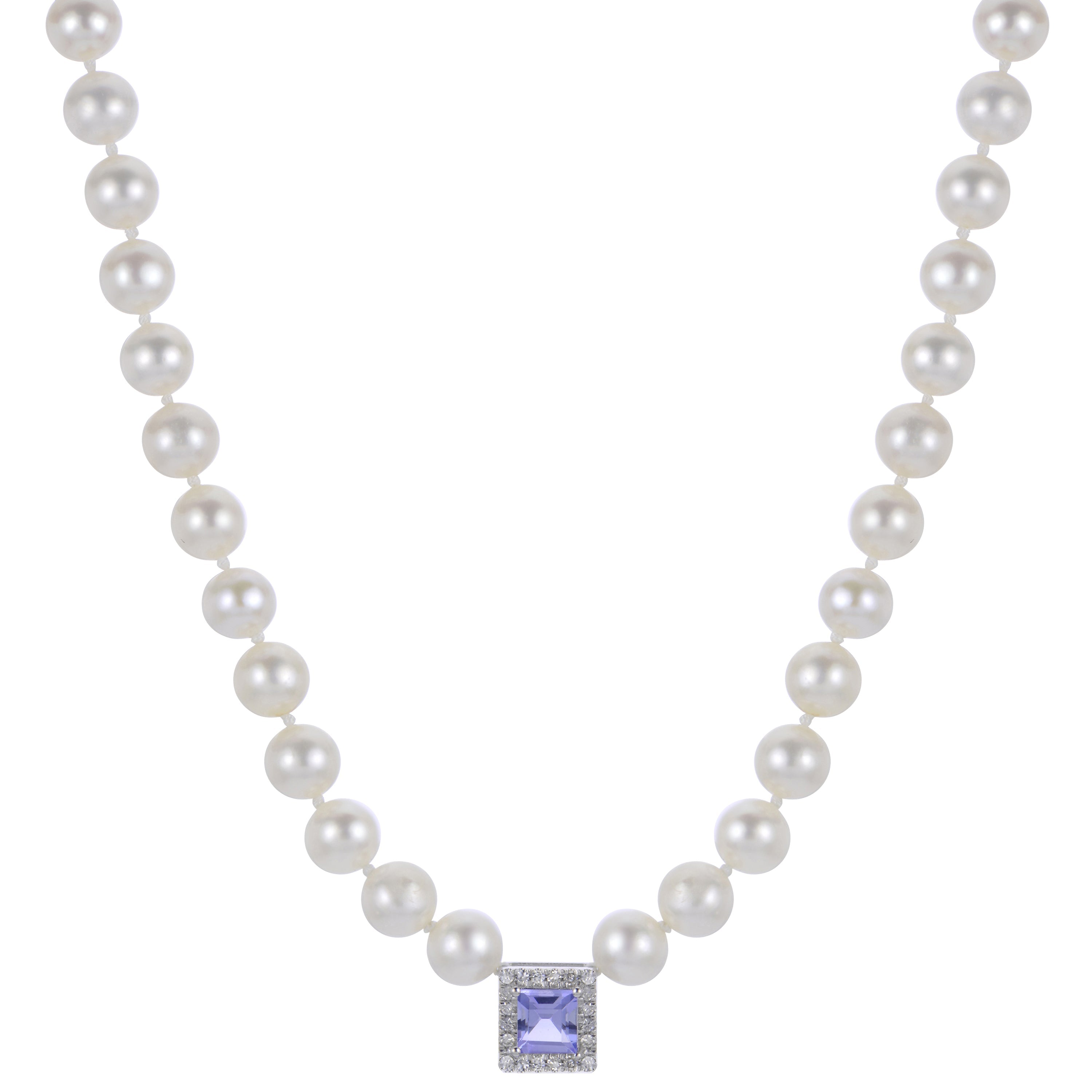 Parkplace Pearls 14KT White Gold Freshwater Pearl Necklace 962995/FWWH