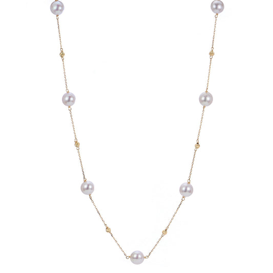 Parkplace Pearls 14KT Yellow Gold Akoya Pearl Necklace 963501/A