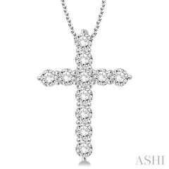 ASHI Cross Diamond Fashion Pendant 96450PPFHPDWG-2.00