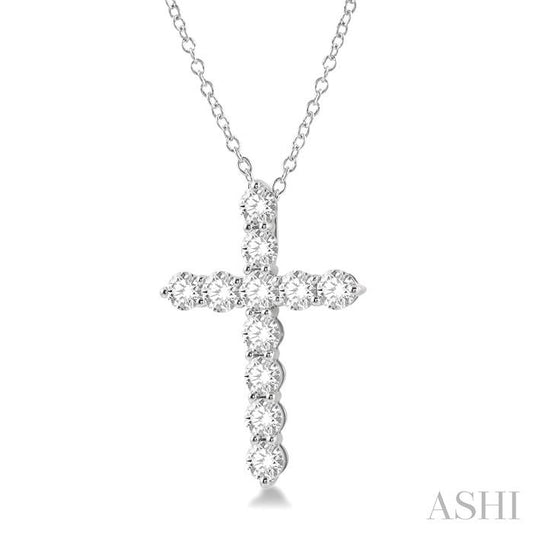ASHI Cross Diamond Fashion Pendant 96450PPFHPDWG-3.00