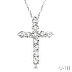 ASHI Cross Diamond Fashion Pendant 96453PPFHPDWG