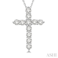 ASHI Cross Diamond Fashion Pendant 96453PPFHPDWG