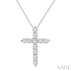 ASHI Cross Diamond Fashion Pendant 96455PPFGPDWG